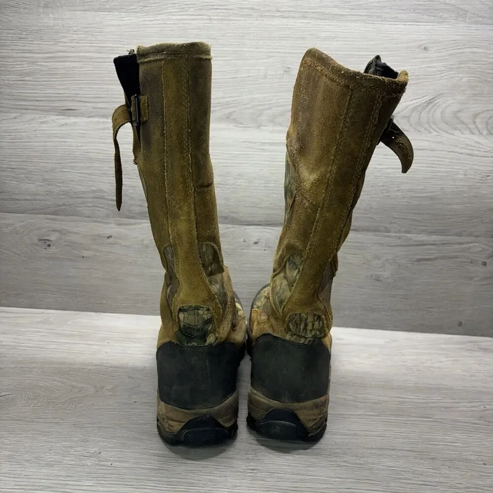 Cabelas Boots Gore Tex Scent Lok Zippered Mens Size 9 Outdoor Hunting Camo